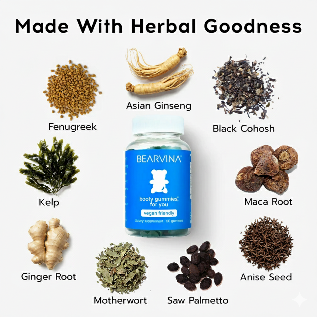 Bearvina Gummies - Womens Berry Flavored Supplements