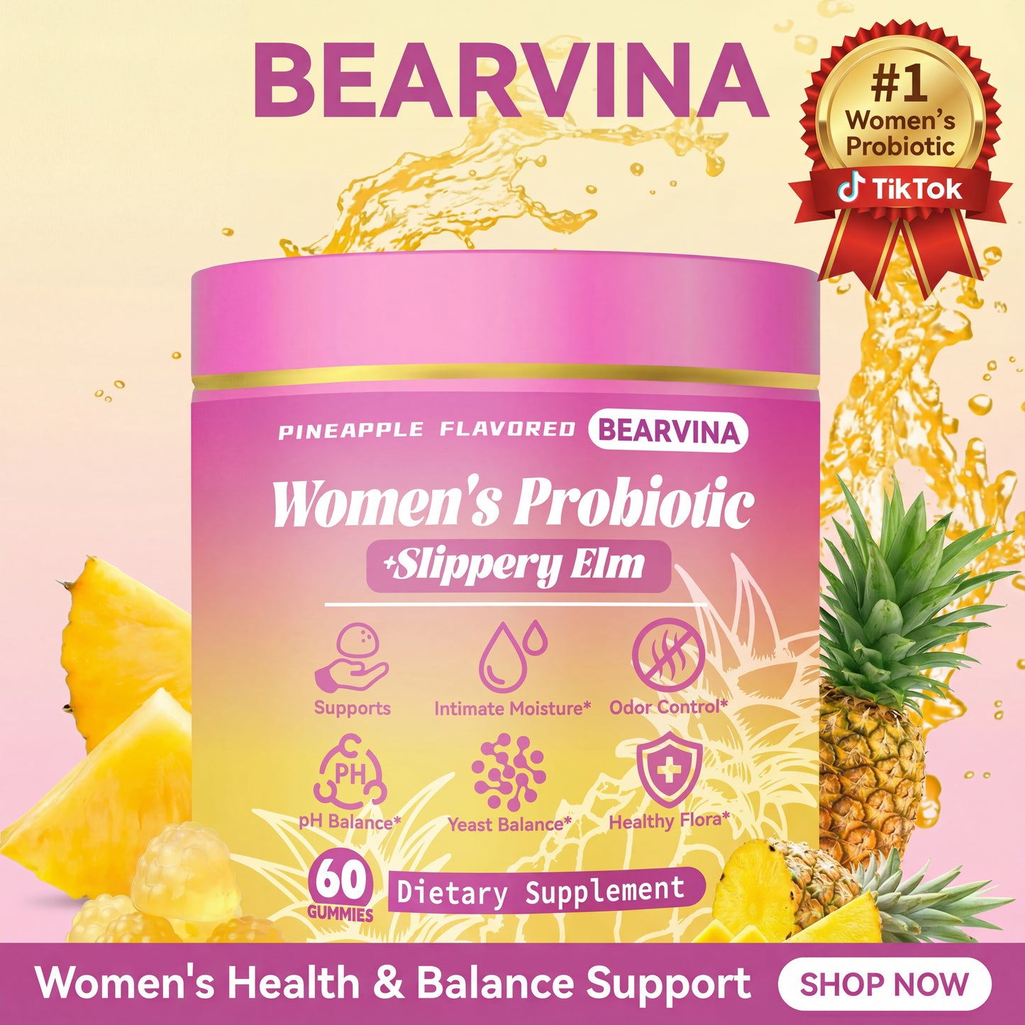 Bearvina Women's Probiotic Gummies